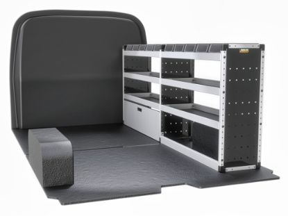 Picture of Van Guard Silver Trade Van Racking Package - Offside for Maxus Deliver 7 2023-Onwards | L2 | H1 | TVR-S-016-OS