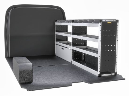 Picture of Van Guard Silver Trade Van Racking Package - Offside for Maxus Deliver 7 2023-Onwards | L2 | H1 | TVR-S-016-OS