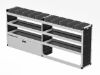 Picture of Van Guard Silver Trade Van Racking Package - Offside for Maxus Deliver 7 2023-Onwards | L2 | H1 | TVR-S-016-OS