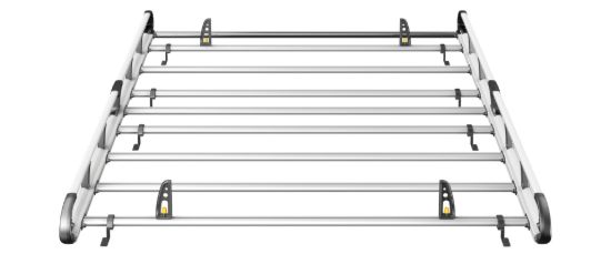 Picture of Van Guard ULTI Rack+ (Aluminium) - 7 Bar Roof Rack for Fiat Ducato 2006-Onwards | L3 | H2, H3 | Twin Rear Doors | VGUR-212
