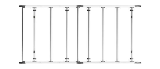 Picture of Van Guard ULTI Rack+ (Aluminium) - 7 Bar Roof Rack for Fiat Ducato 2006-Onwards | L3 | H2, H3 | Twin Rear Doors | VGUR-212