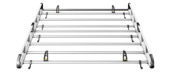 Picture of Van Guard ULTI Rack+ (Aluminium) - 7 Bar Roof Rack for Peugeot Boxer 2006-Onwards | L3 | H2, H3 | Twin Rear Doors | VGUR-212
