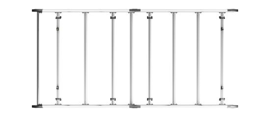 Picture of Van Guard ULTI Rack+ (Aluminium) - 7 Bar Roof Rack for Peugeot Boxer 2006-Onwards | L3 | H2, H3 | Twin Rear Doors | VGUR-212
