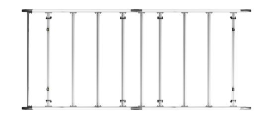 Picture of Van Guard ULTI Rack+ (Aluminium) - 8 Bar Roof Rack for Citroen Relay 2006-Onwards | L4 | H2, H3 | Twin Rear Doors | VGUR-268