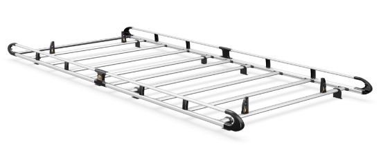Picture of Van Guard ULTI Rack+ (Aluminium) - 8 Bar Roof Rack for Peugeot Boxer 2006-Onwards | L4 | H2, H3 | Twin Rear Doors | VGUR-268