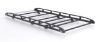 Rhino KammRack Black Roof Rack 3.2m long x 1.4m wide - Fixed and T-Track for Volkswagen T5 Transporter 2002-2015 | L2 | H1 | Twin Rear Doors