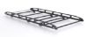 Rhino KammRack Black Roof Rack 3.2m long x 1.6m wide - Fixed and T-Track for Mercedes Sprinter 2006-2018 | L1 | H1 | Twin Rear Doors