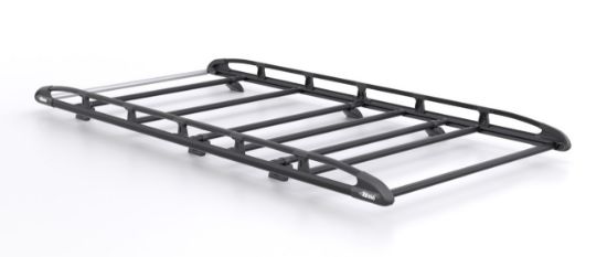Rhino KammRack Black Roof Rack 3.2m long x 1.7m wide for Peugeot Boxer 2006-Onwards | L1 | H1 | Twin Rear Doors