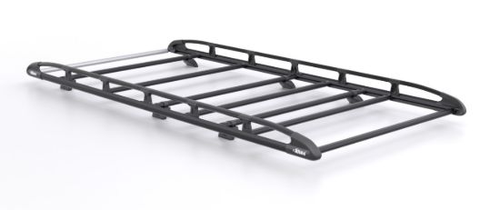 Rhino KammRack Black Roof Rack 3.0m long x 1.4m wide for Ford Transit Custom 2023-Onwards | L1 | H1 | Twin Rear Doors