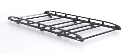Rhino KammRack Black Roof Rack 3.2m long x 1.4m wide for Ford Transit Custom 2013-2023 | L2 | H1 | Twin Rear Doors