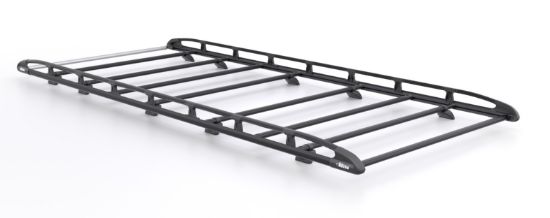 Rhino KammRack Black Roof Rack 4.0m long x 1.6m wide for Ford Transit 2014-Onwards | L4 | H3 | Twin Rear Doors