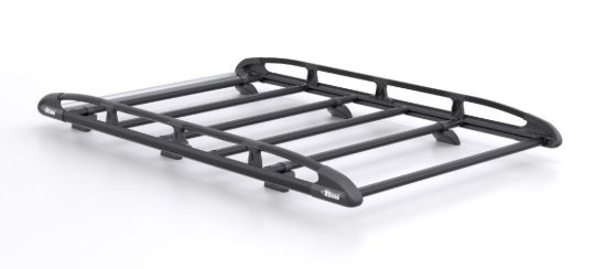 Rhino KammRack Black Roof Rack 2.8m long x 1.6m wide for Renault Trafic 2014-Onwards | L1 | H1 | Twin Rear Doors