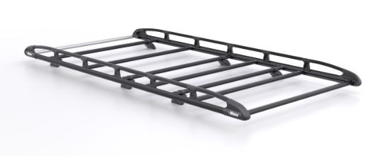 Rhino KammRack Black Roof Rack 3.2m long x 1.6m wide for Renault Trafic 2014-Onwards | L2 | H1 | Twin Rear Doors
