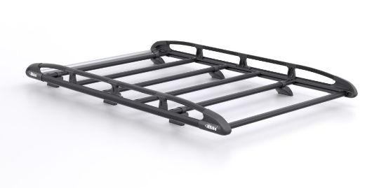 Rhino KammRack Black Roof Rack 2.6m long x 1.4m wide for Renault Trafic 2014-Onwards | L2 | H2 | Twin Rear Doors
