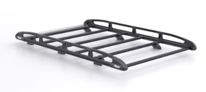 Rhino KammRack Black Roof Rack 2.8m long x 1.4m wide for Ford Transit Custom 2013-2023 | L1 | H1 | Tailgate