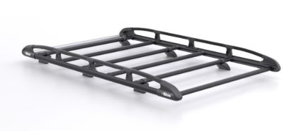 Rhino KammRack Black Roof Rack 2.8m long x 1.4m wide for Ford Transit Custom 2023-Onwards | L1 | H1 | Tailgate