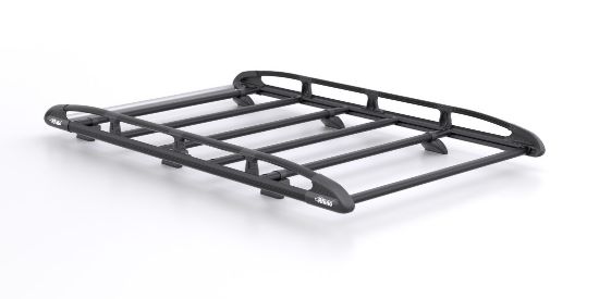 Rhino KammRack Black Roof Rack 2.2m long x 1.4m wide for Citroen Dispatch 2016-Onwards | L1 | H1 | Twin Rear Doors