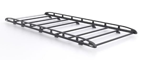 Rhino KammRack Black Roof Rack 4.2m long x 1.6m wide - Fixed and T-Track for Volkswagen Crafter 2017-Onwards | L4 | H3 | Twin Rear Doors