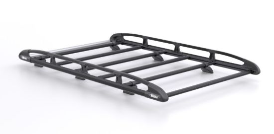 Rhino KammRack Black Roof Rack 2.2m long x 1.25m wide for Peugeot Partner 2018-Onwards | L1 | H1 | Twin Rear Doors