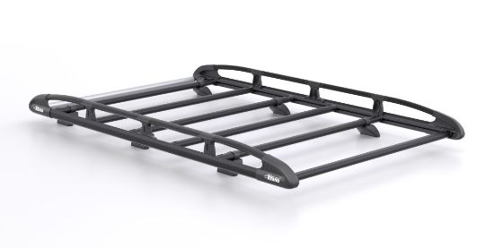 Rhino KammRack Black Roof Rack 2.0m long x 1.25m wide for Volkswagen Caddy 2020-Onwards | L1 | H1 | Tailgate