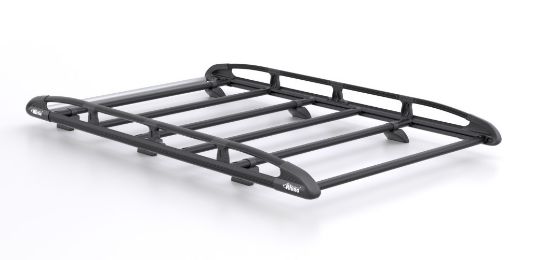 Rhino KammRack Black Roof Rack 2.2m long x 1.25m wide for Volkswagen Caddy 2020-Onwards | L1 | H1 | Twin Rear Doors