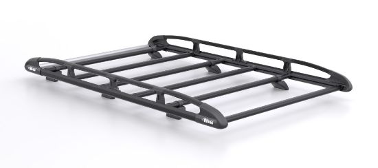Rhino KammRack Black Roof Rack 2.2m long x 1.25m wide for Volkswagen Caddy 2020-Onwards | L2 | H1 | Tailgate