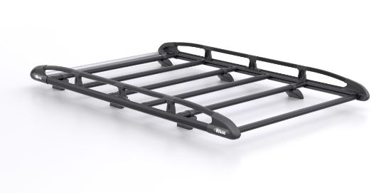 Rhino KammRack Black Roof Rack 2.6m long x 1.25m wide for Volkswagen ID Buzz 2022-Onwards | L1 | H1 | Twin Rear Doors