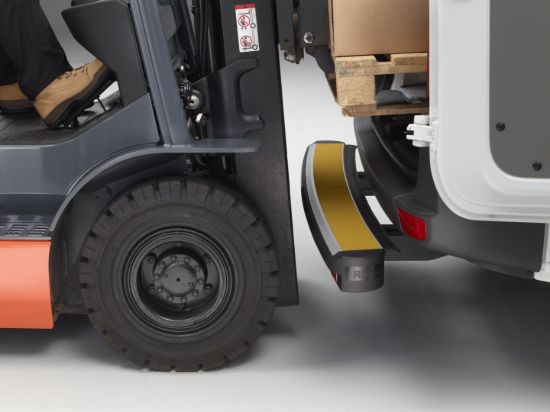 impactstep colliding with forklift