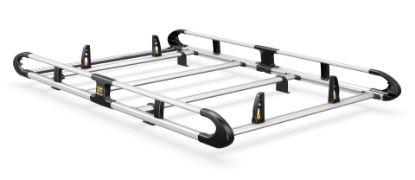 Van Guard ULTI Rack+ (Aluminium) - 4 Bar Roof Rack for Peugeot Expert 2016-Onwards | L1 | H1 | Tailgate