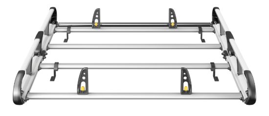 Picture of Van Guard ULTI Rack+ (Aluminium) - 4 Bar Roof Rack for Toyota Proace 2016-Onwards | L1 | H1 | Tailgate | VGUR-300
