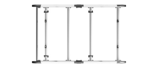 Picture of Van Guard ULTI Rack+ (Aluminium) - 4 Bar Roof Rack for Toyota Proace 2016-Onwards | L1 | H1 | Tailgate | VGUR-300
