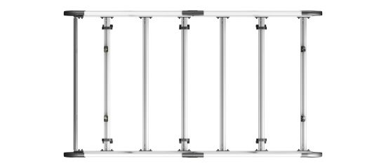 Picture of Van Guard ULTI Rack+ (Aluminium) - 5 Bar Roof Rack for Peugeot Expert 2016-Onwards | L3 | H1 | Tailgate | VGUR-302