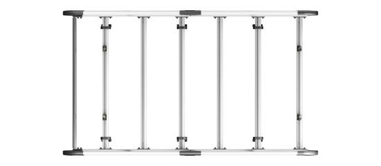 Picture of Van Guard ULTI Rack+ (Aluminium) - 5 Bar Roof Rack for Toyota Proace 2016-Onwards | L3 | H1 | Tailgate | VGUR-302
