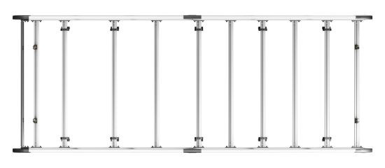 Picture of Van Guard ULTI Rack+ (Aluminium) - 9 Bar Roof Rack for Mercedes Sprinter 2006-2018 | L4 | H2 | Twin Rear Doors | VGUR-306