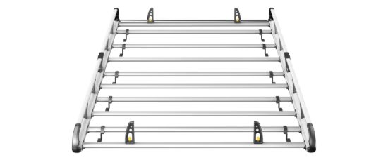 Picture of Van Guard ULTI Rack+ (Aluminium) - 9 Bar Roof Rack for Mercedes Sprinter 2018-Onwards | L4 | H2 | Twin Rear Doors | VGUR-306