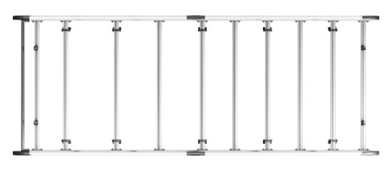 Picture of Van Guard ULTI Rack+ (Aluminium) - 9 Bar Roof Rack for Mercedes Sprinter 2018-Onwards | L4 | H2 | Twin Rear Doors | VGUR-306