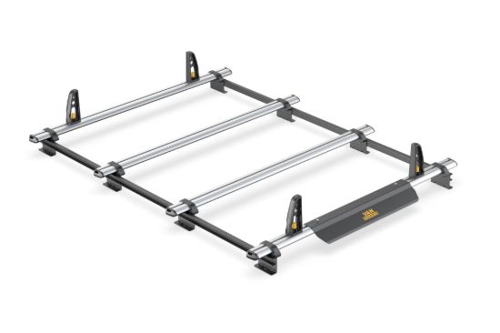 Van Guard ULTI Bar+ (Aluminium) - 4 Roof Bars for Vauxhall Vivaro 2001-2014 | L1 | H1