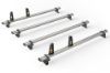 Van Guard ULTI Bar+ (Aluminium) - 4 Roof Bars for Vauxhall Vivaro 2001-2014 | L1, L2 | H2