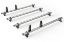 Van Guard ULTI Bar+ (Aluminium) - 4 Roof Bars for Nissan NV400 2010-Onwards | L1, L2, L3, L4 | H1, H2