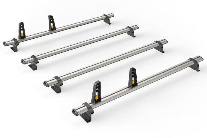 Van Guard ULTI Bar+ (Aluminium) - 4 Roof Bars for Vauxhall Movano 2010-2021 | L1, L2, L3, L4 | H1, H2