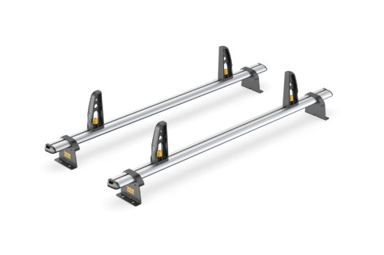 Van Guard ULTI Bar+ (Aluminium) - 2 Roof Bars for Volkswagen Caddy 2010-2015 | L1 | H1