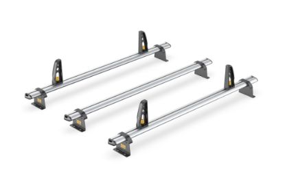 Van Guard ULTI Bar+ (Aluminium) - 3 Roof Bars for Volkswagen Caddy 2010-2015 | L2 | H1