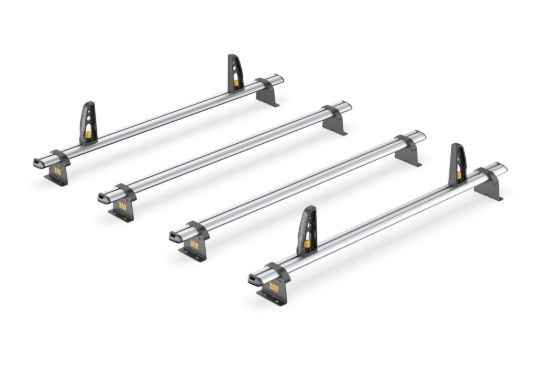 Van Guard ULTI Bar+ (Aluminium) - 4 Roof Bars for Volkswagen Caddy 2010-2015 | L2 | H1