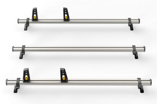 Van Guard ULTI Bar+ (Aluminium) - 3 Roof Bars for Ford Transit Custom 2013-2023 | L1, L2 | H1