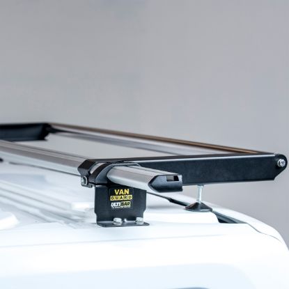 Picture of Van Guard ULTI Bar+ (Aluminium) - 3 Roof Bars for Ford Transit Custom 2013-2023 with Roller Bundle | L1, L2 | H1 | Twin Rear Doors | VG304-3#VGR-09