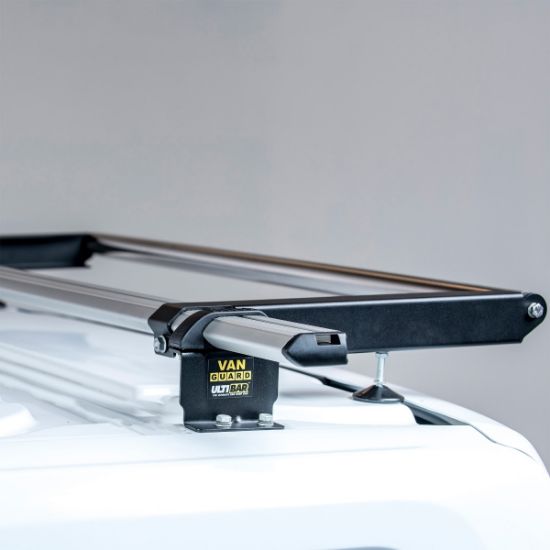 Picture of Van Guard 3 UltiBar+ Roof Bars with Roller Bundle for Ford Transit Custom 2013-2023 | L1, L2 | H1 | Twin Rear Doors | VG304-3#VGR-09