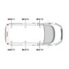 Picture of Van Guard 3 UltiBar+ Roof Bars with Roller Bundle for Ford Transit Custom 2013-2023 | L1, L2 | H1 | Twin Rear Doors | VG304-3#VGR-09