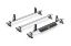 Van Guard ULTI Bar+ (Aluminium) - 3 Roof Bars for Renault Trafic 2014-Onwards | L1, L2 | H1
