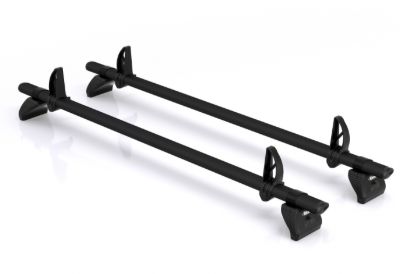 Rhino 2 KammBar Black Roof Bars and 4 free load stops for Toyota Proace City 2020-Onwards | L2 | H1