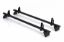 Rhino 2 KammBar Black Roof Bars and 4 free load stops for Renault Kangoo 2008-2021 | L2 | H1